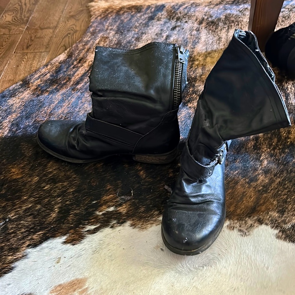 high leather boots